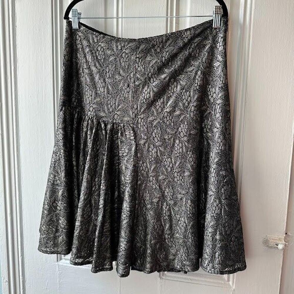 Diane Von Furstenberg Black Lace Mini Skirt